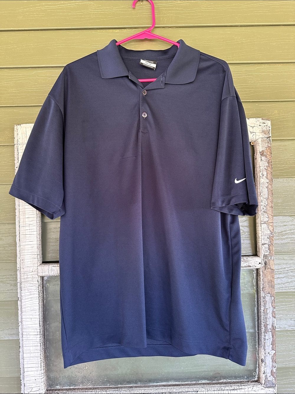 Nike Golf Men's Dark Navy Polo Shirt with Swoosh